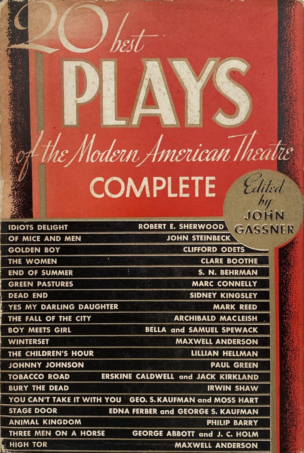 TWENTY PLAYS of The Modern American Theatre