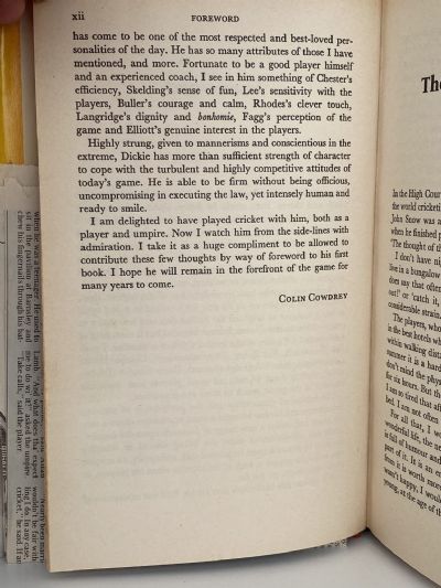 NOT OUT: Dickie Bird autobiography