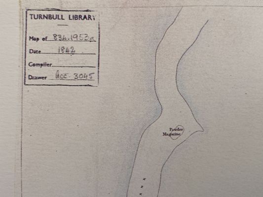 VINTAGE MAP: Plan of the Town of Nelson 1842