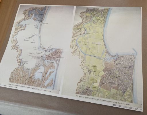 VINTAGE MAP: Napier pre and post earthquake 1865 and 1965