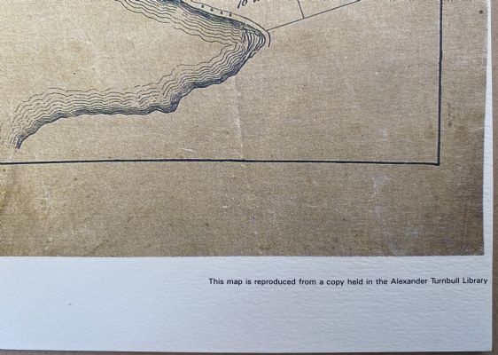 VINTAGE MAP: Dunedin - showing subdivision of town belt for leasing 1866