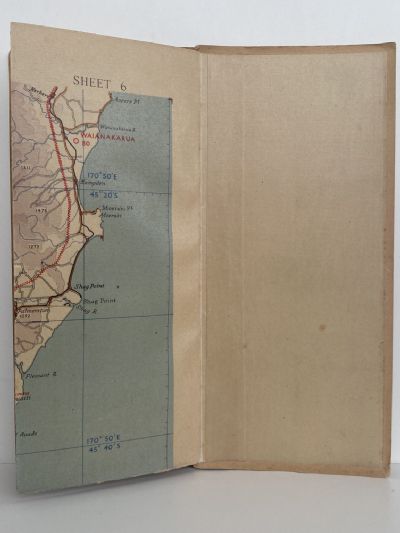 VINTAGE AERONAUTICAL CHART: Flying Map, Sheet No. 6, Dunedin 1942