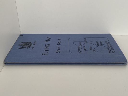 VINTAGE AERONAUTICAL CHART: Flying Map, Sheet No. 6, Eastern North Island 1939