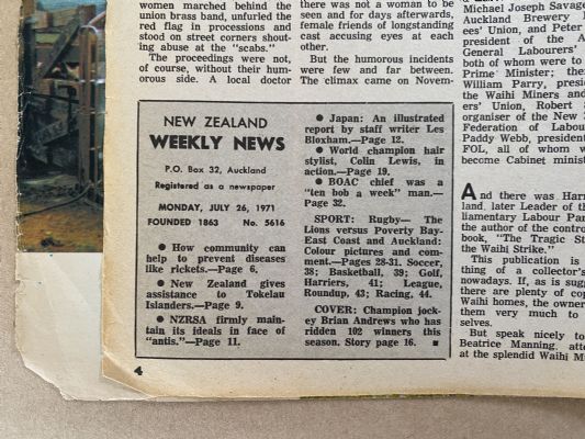 OLD NEWSPAPER: New Zealand Weekly News, No. 5616, 2 August 1971