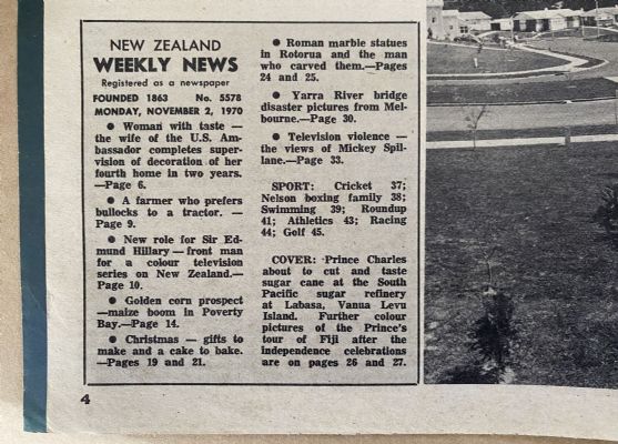 OLD NEWSPAPER: New Zealand Weekly News, No. 5578, 2 November 1970