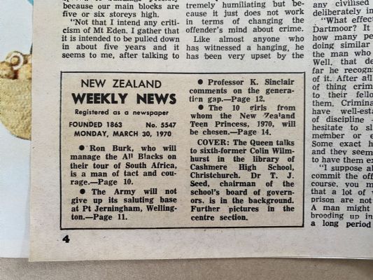 OLD NEWSPAPER: New Zealand Weekly News, No. 5547, 30 March 1970