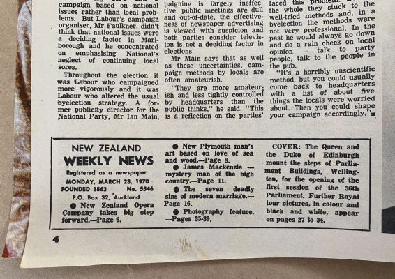 OLD NEWSPAPER: New Zealand Weekly News, No. 5546, 23 March 1970