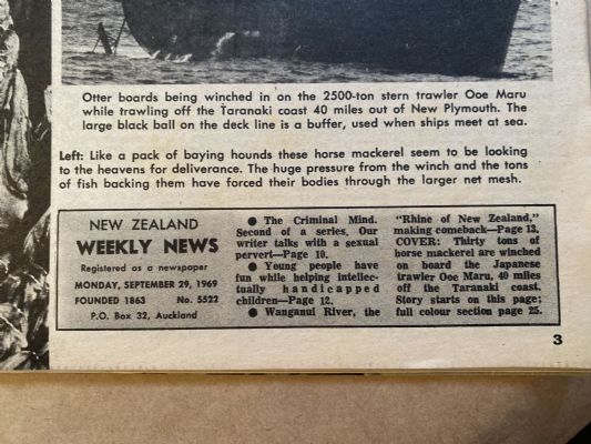 OLD NEWSPAPER: New Zealand Weekly News, No. 5522, 29 September 1969