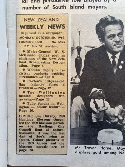 OLD NEWSPAPER: New Zealand Weekly News, No. 5525, 20 October 1969