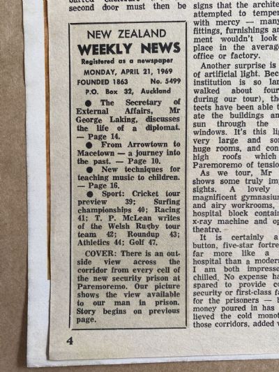 OLD NEWSPAPER: New Zealand Weekly News, No. 5499, 21 April 1969