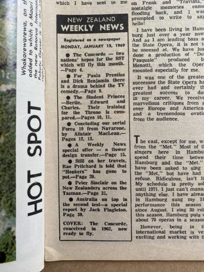 OLD NEWSPAPER: New Zealand Weekly News, 13 January 1969