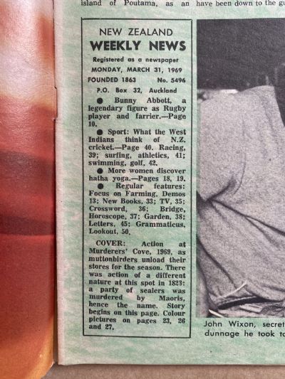 OLD NEWSPAPER: New Zealand Weekly News, No. 5496, 31 March 1969