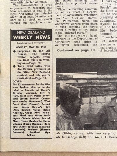 OLD NEWSPAPER: New Zealand Weekly News, 13 May 1968