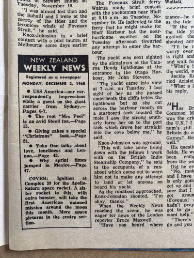 OLD NEWSPAPER: New Zealand Weekly News, 2 December 1968