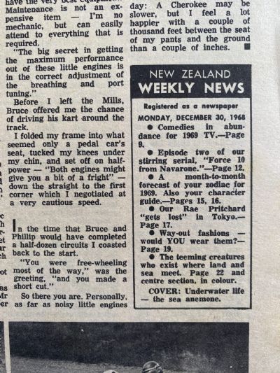 OLD NEWSPAPER: New Zealand Weekly News, 30 December 1968