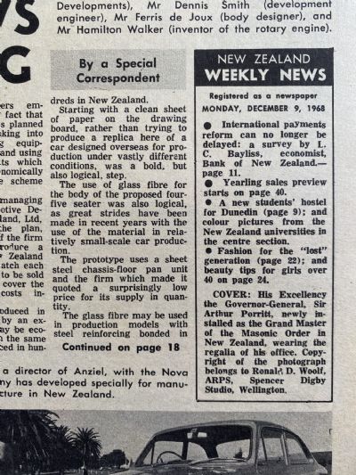 OLD NEWSPAPER: New Zealand Weekly News, 9 December 1968