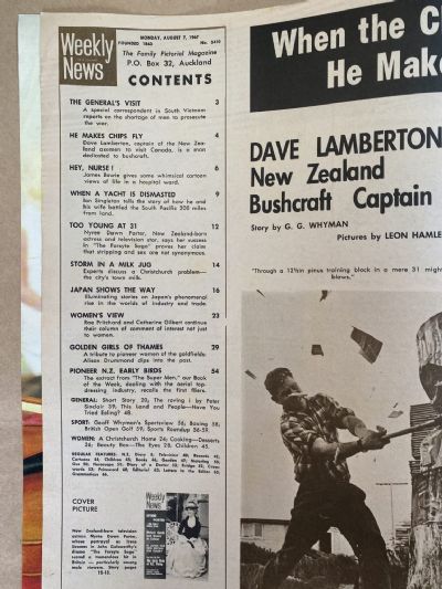 OLD NEWSPAPER: New Zealand Weekly News, No. 5410, 7 August 1967