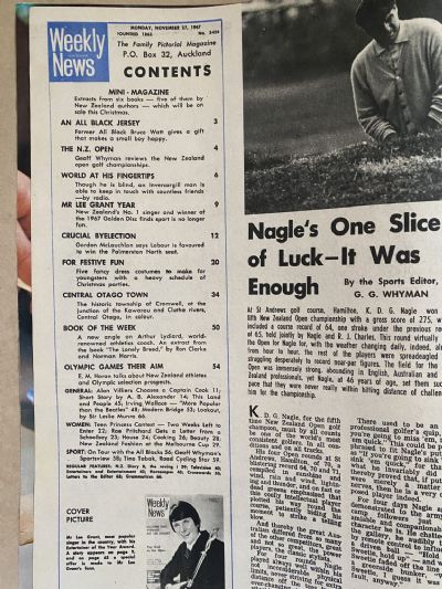 OLD NEWSPAPER: New Zealand Weekly News, No. 5426, 27 November 1967