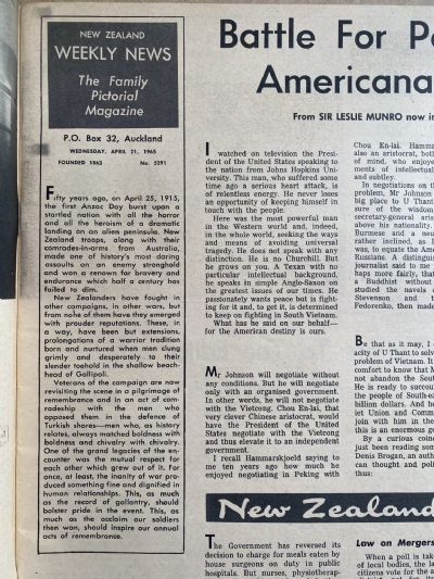 OLD NEWSPAPER: New Zealand Weekly News, No. 5291, 21 April 1965