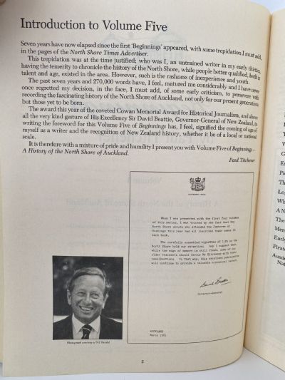 BEGINNINGS: A History of North Shore, Auckland Vol 5.