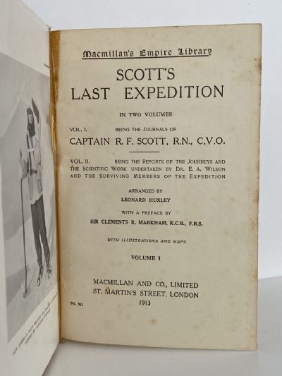 SCOTT'S LAST EXPEDITION - 2 Volume Set