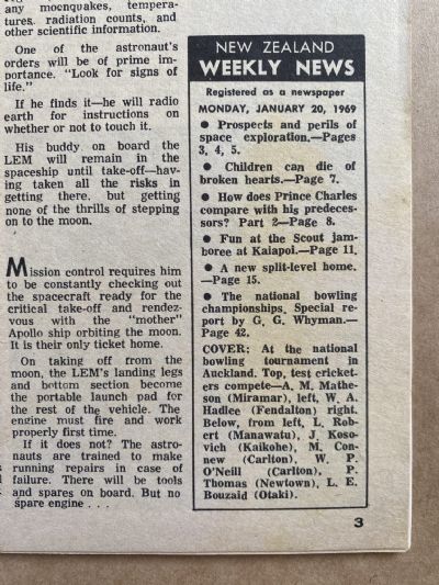 OLD NEWSPAPER: New Zealand Weekly News, 20 January 1969