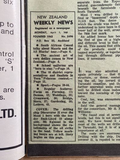 OLD NEWSPAPER: New Zealand Weekly News, No. 5496, 7 April 1969