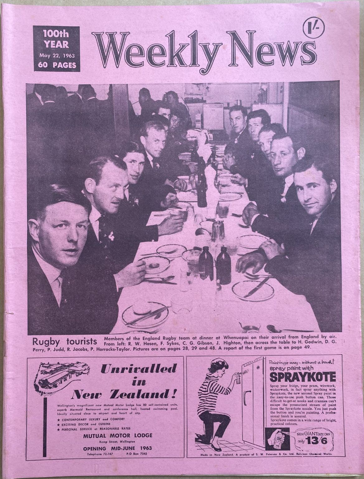 OLD NEWSPAPER: The Weekly News, No. 5191, 22 May 1963
