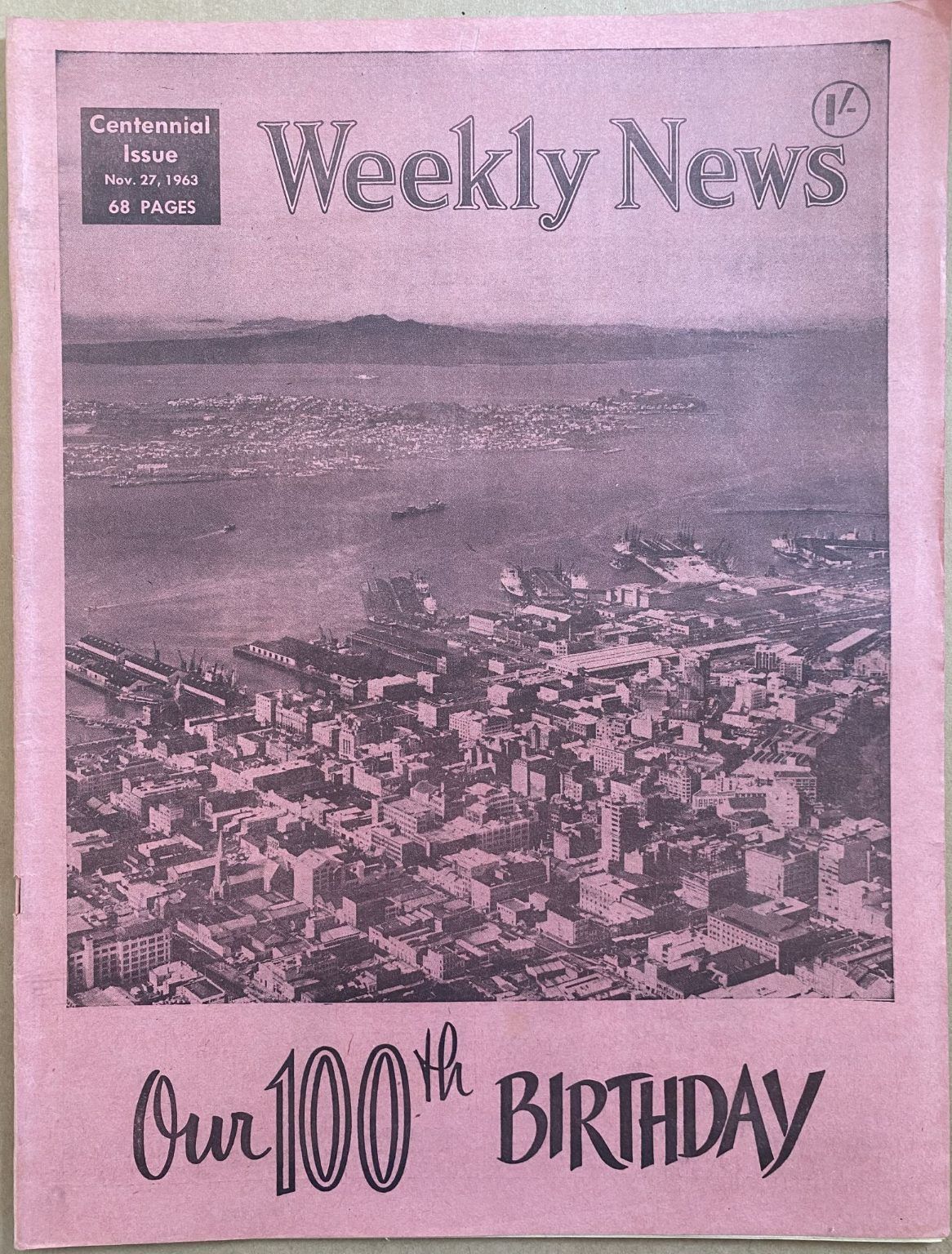 OLD NEWSPAPER: The Weekly News, No. 5218, 27 November 1963 - 100th Birthday