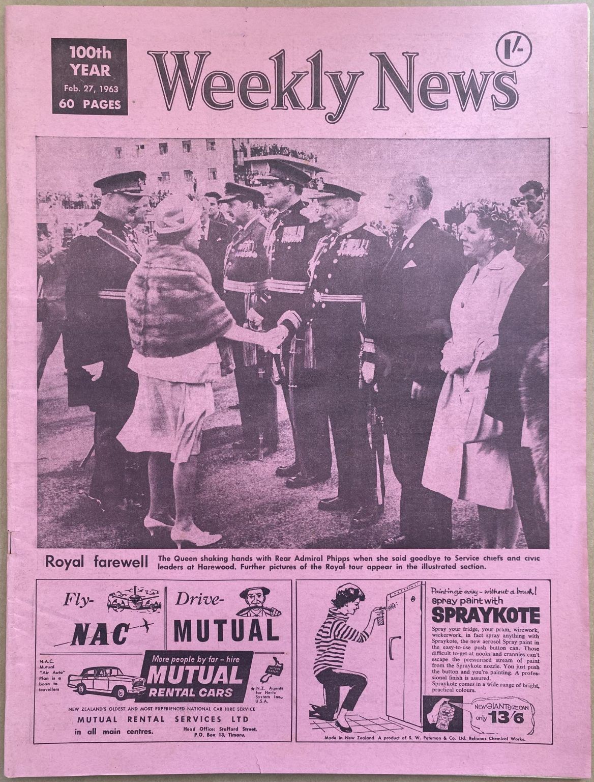 OLD NEWSPAPER: The Weekly News, No. 5179, 27 February 1963