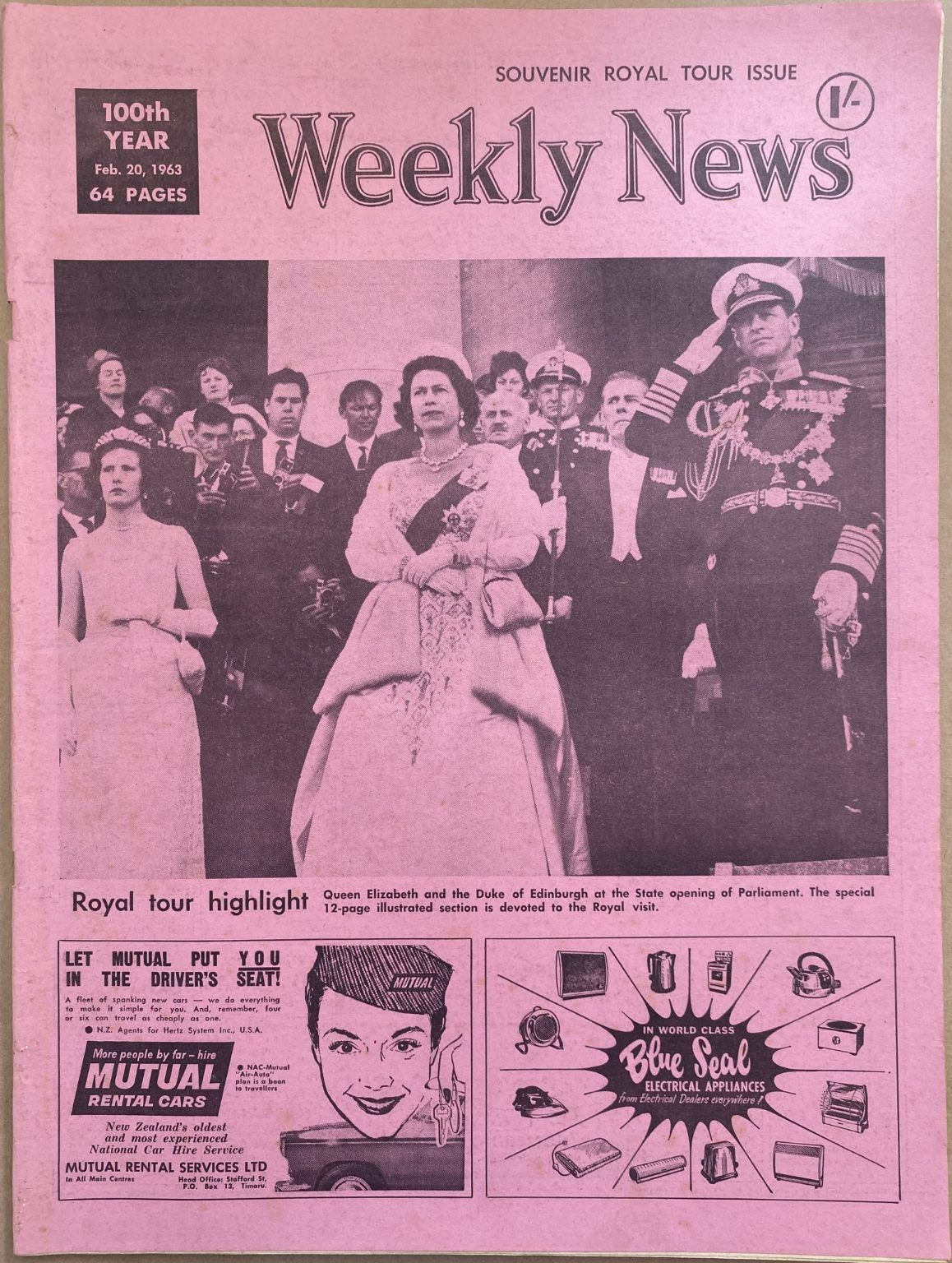 OLD NEWSPAPER: The Weekly News, No. 5178, 20 February 1963