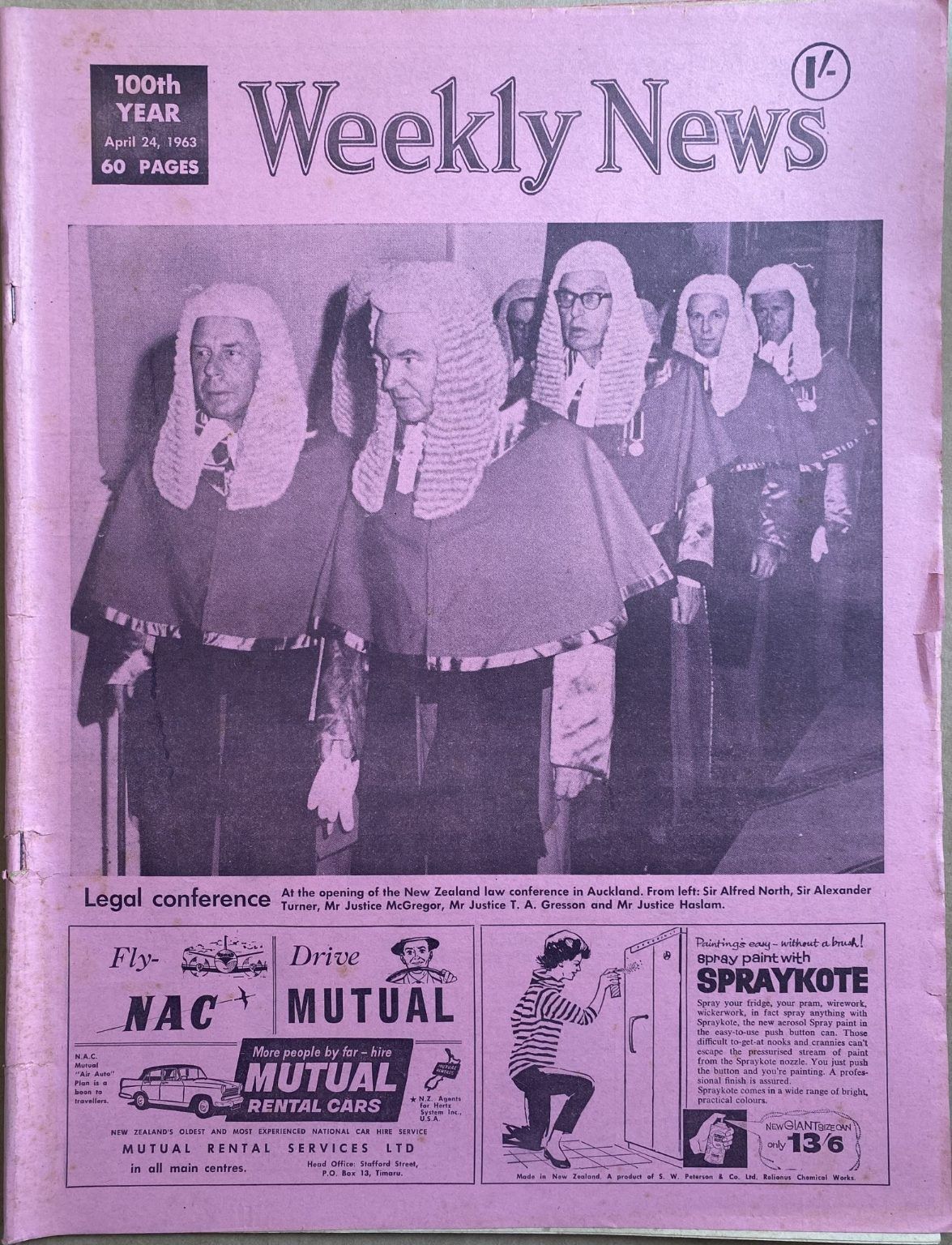 OLD NEWSPAPER: The Weekly News, No. 5187, 24 April 1963