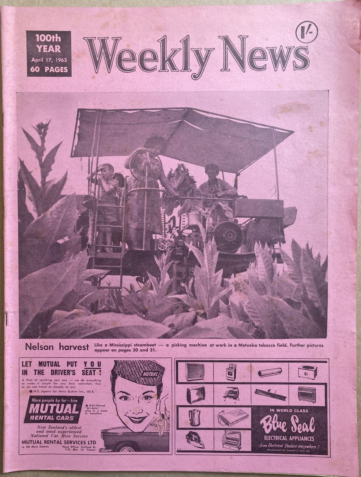 OLD NEWSPAPER: The Weekly News, No. 5186, 17 April 1963