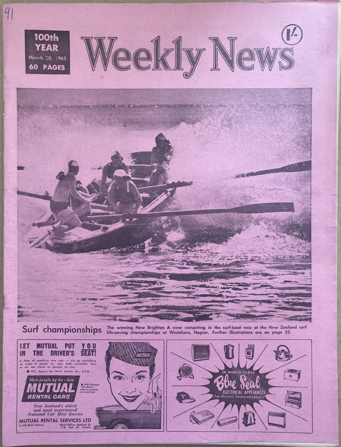 OLD NEWSPAPER: The Weekly News, No. 5182, 20 March 1963