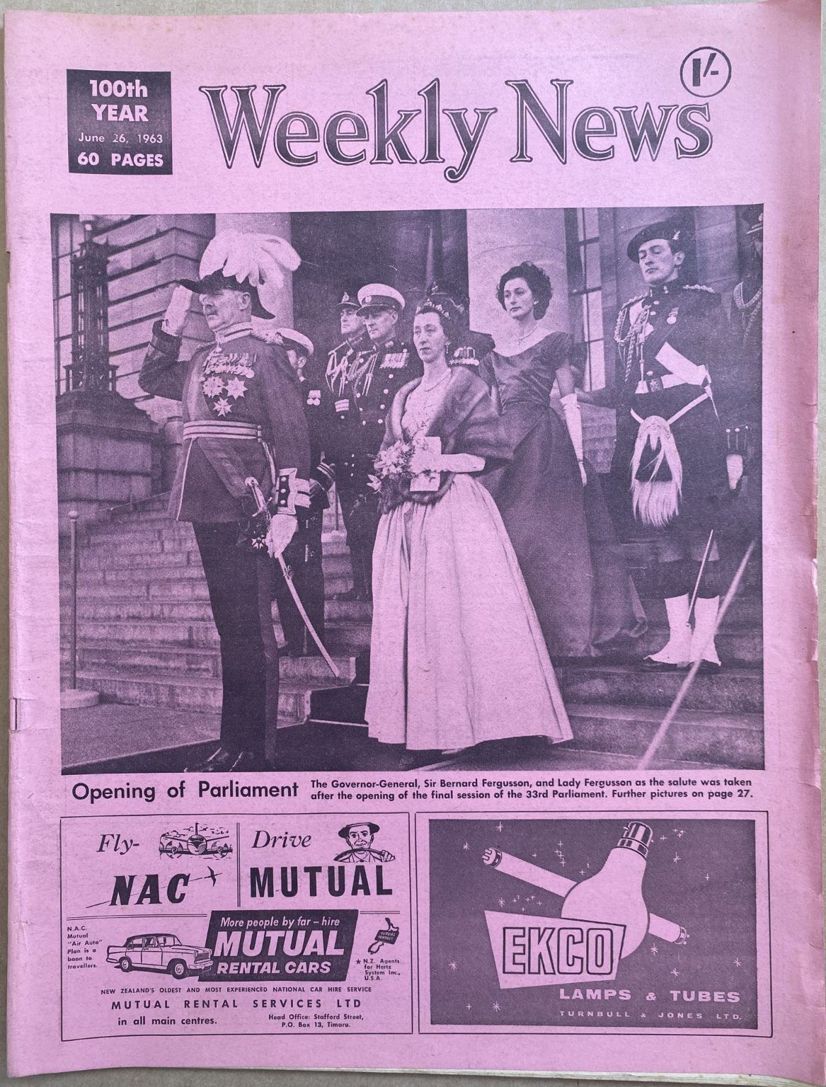 OLD NEWSPAPER: The Weekly News, No. 5196, 26 June 1963