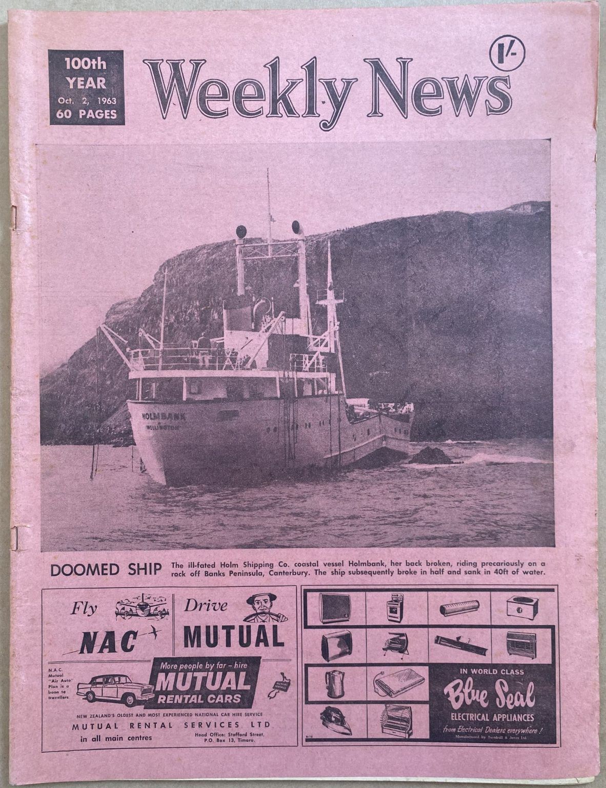 OLD NEWSPAPER: The Weekly News, No. 5210, 2 October 1963