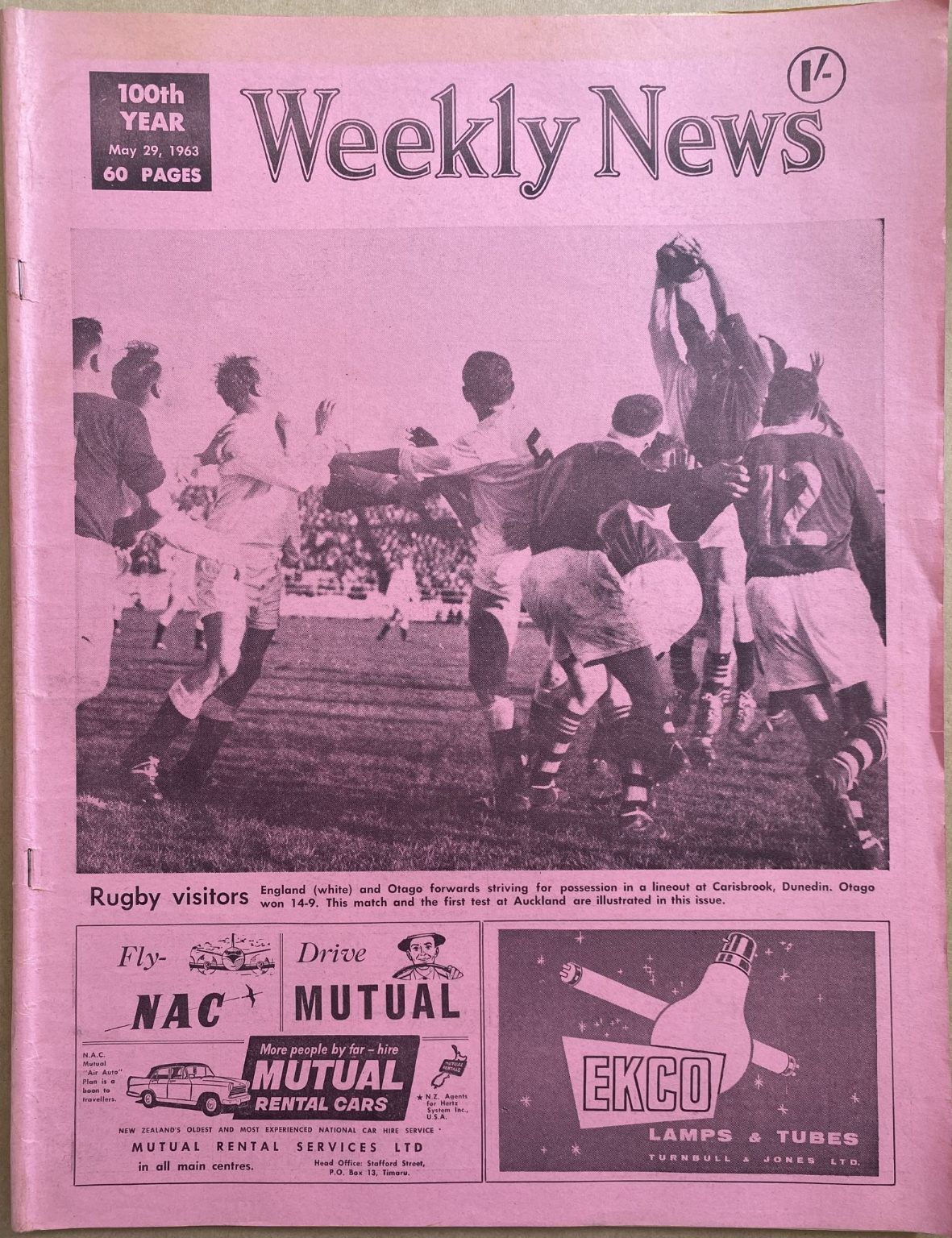 OLD NEWSPAPER: The Weekly News, No. 5192, 29 May 1963