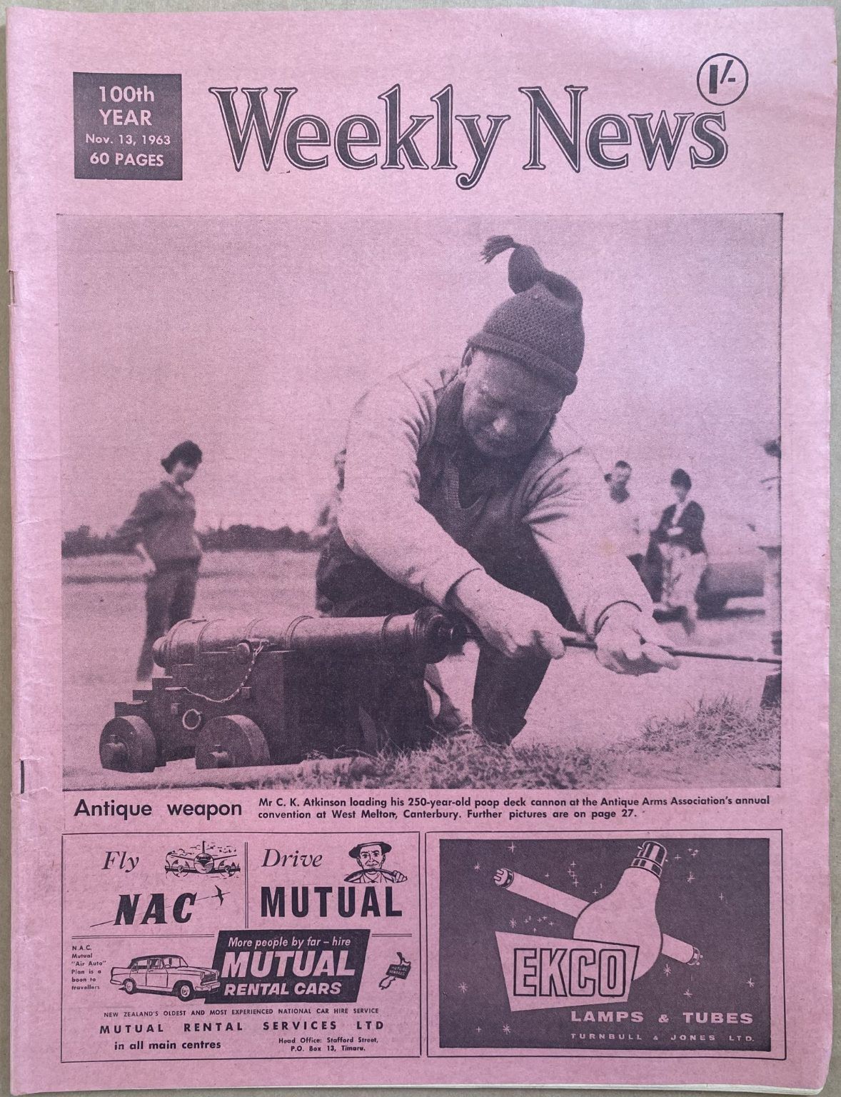 OLD NEWSPAPER: The Weekly News, No. 5216, 13 November 1963
