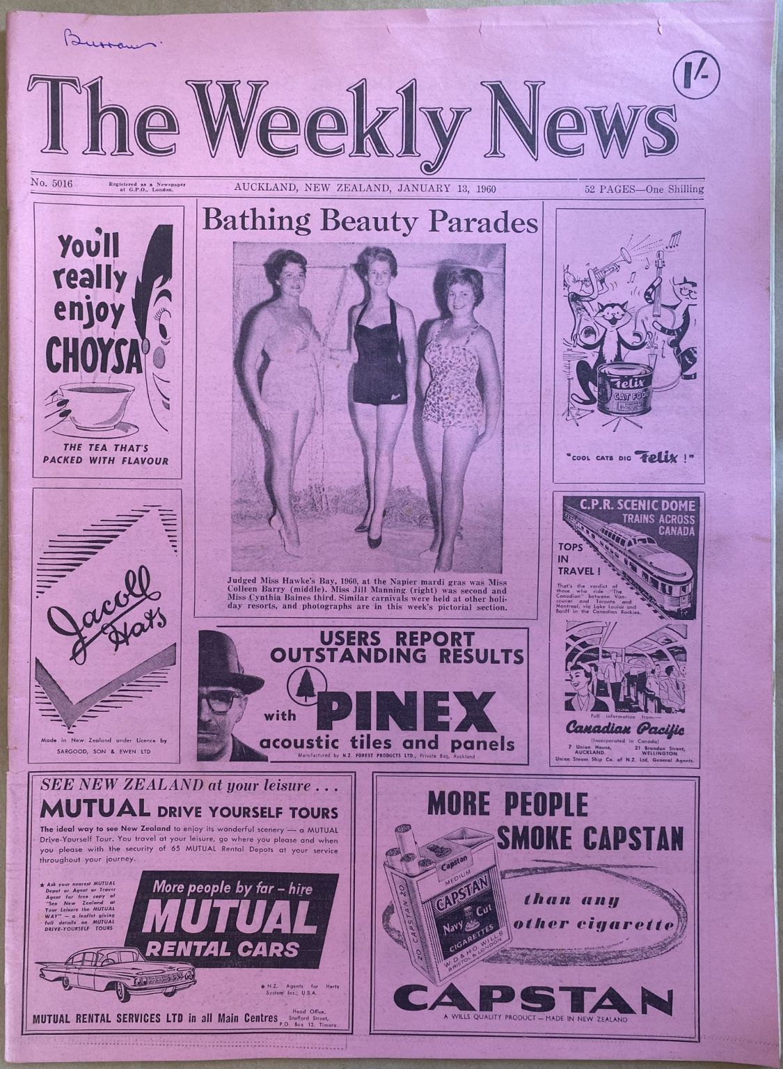 OLD NEWSPAPER: The Weekly News, No. 5016, 13 January 1960