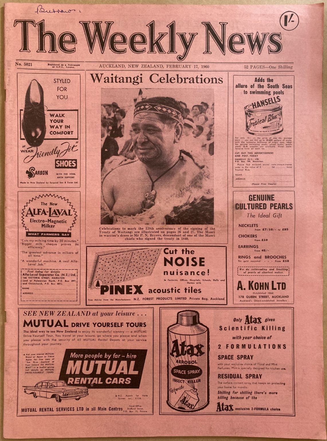 OLD NEWSPAPER: The Weekly News, No. 5021, 17 February 1960
