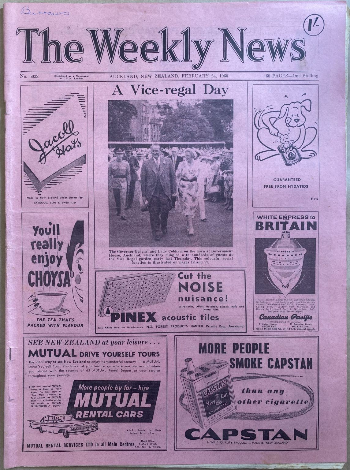 OLD NEWSPAPER: The Weekly News, No. 5022, 24 February 1960