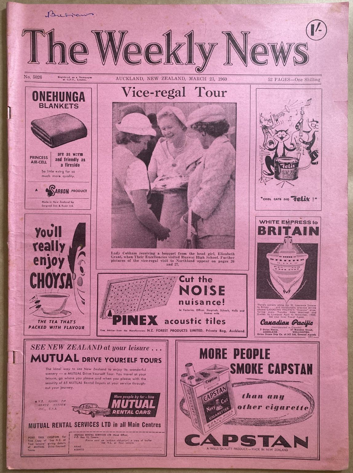 OLD NEWSPAPER: The Weekly News, No. 5026, 23 March 1960