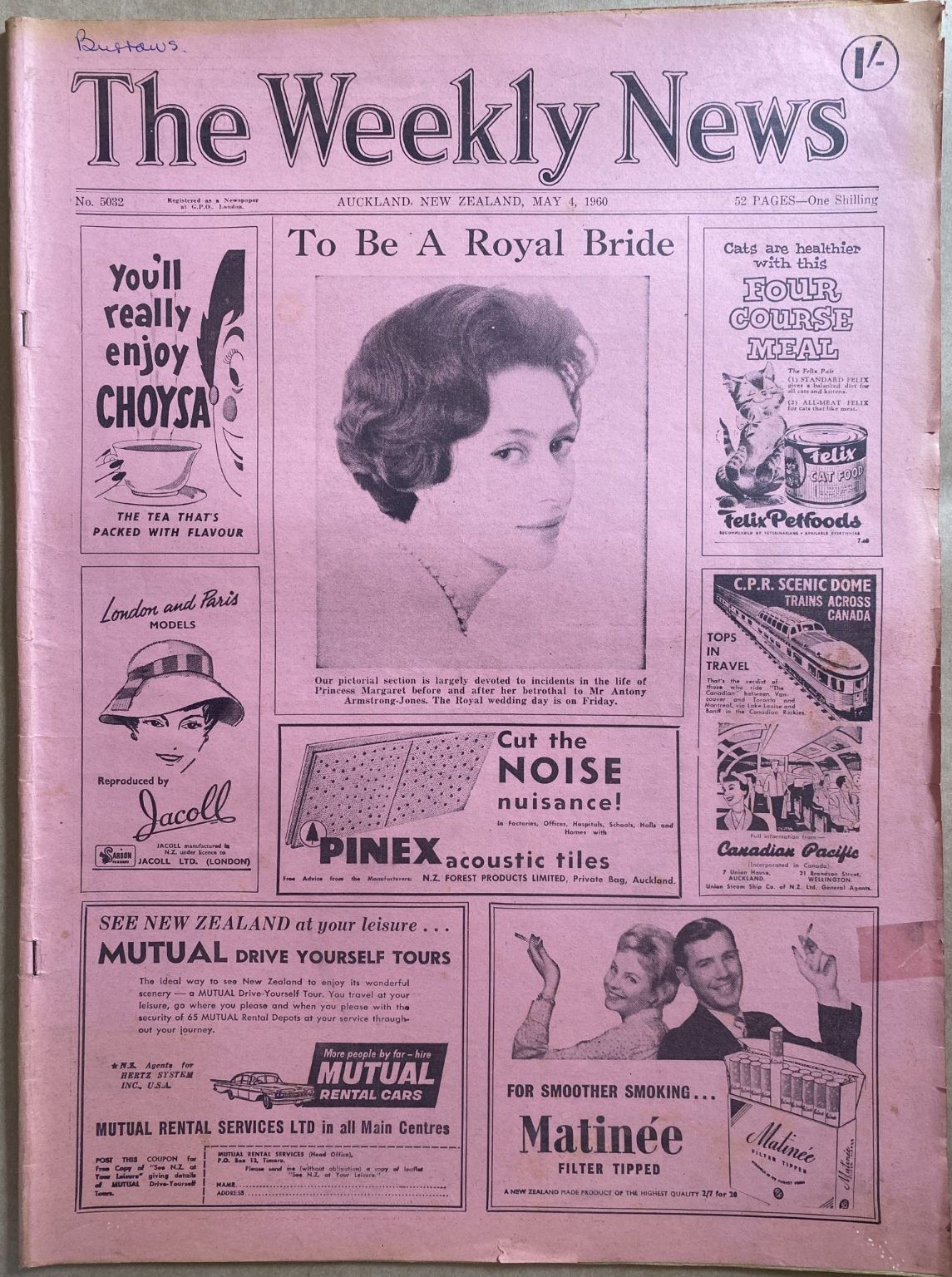 OLD NEWSPAPER: The Weekly News, No. 5032, 4 May 1960