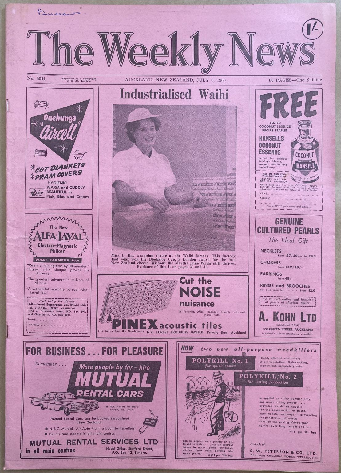 OLD NEWSPAPER: The Weekly News, No. 5041, 6 July 1960