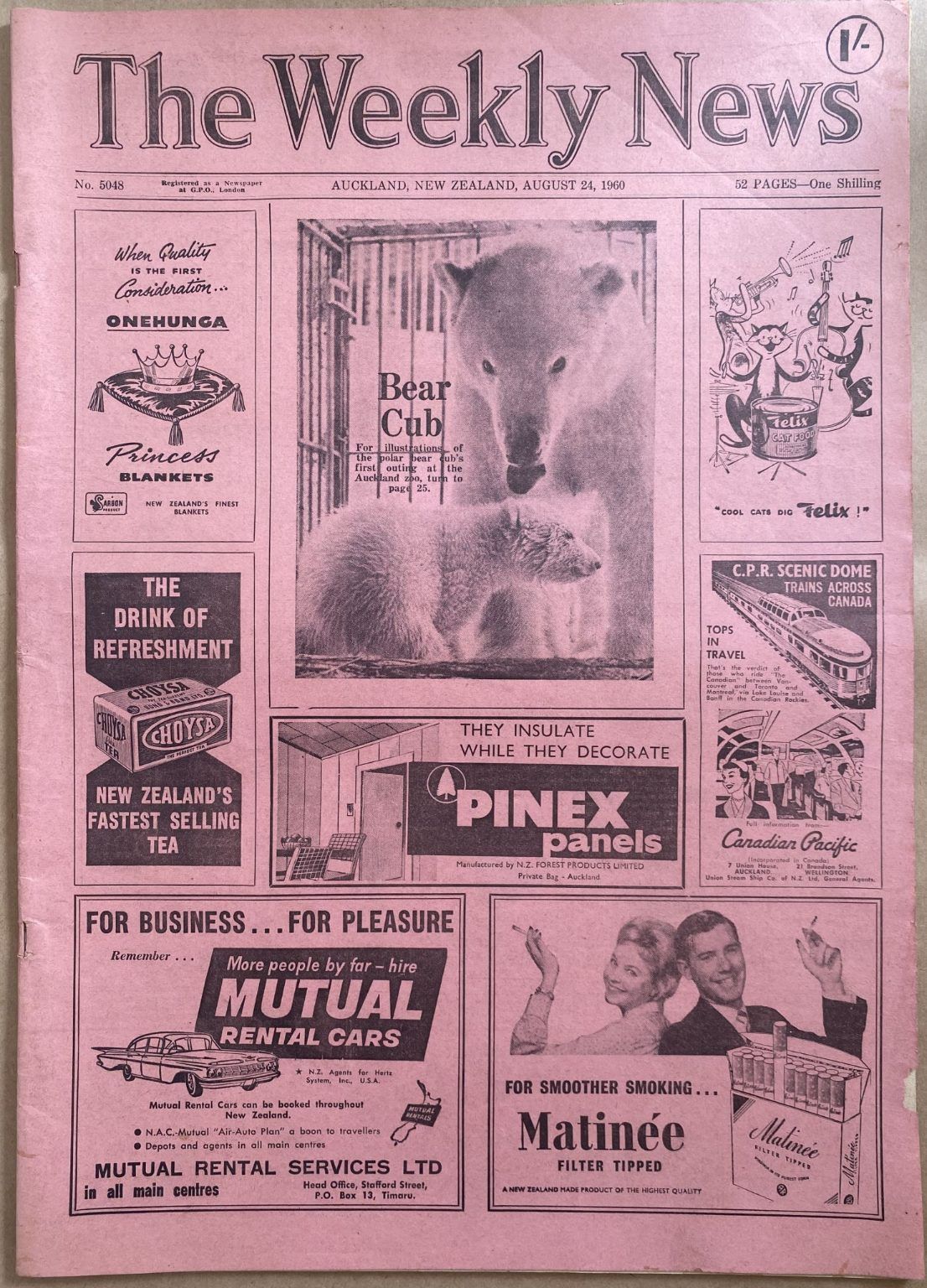 OLD NEWSPAPER: The Weekly News, No. 5048, 24 August 1960