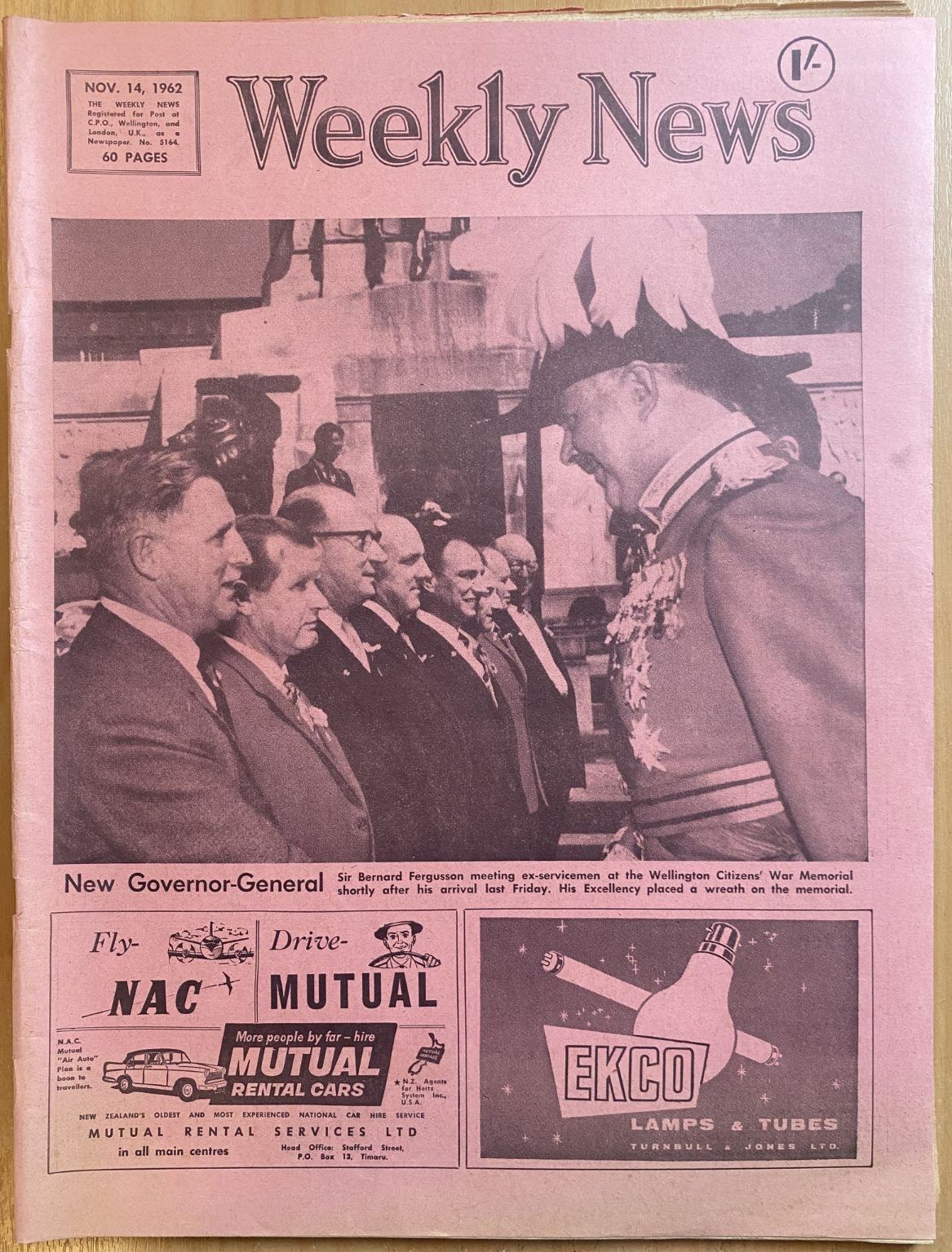 OLD NEWSPAPER: The Weekly News, No. 5164, 14 November 1962