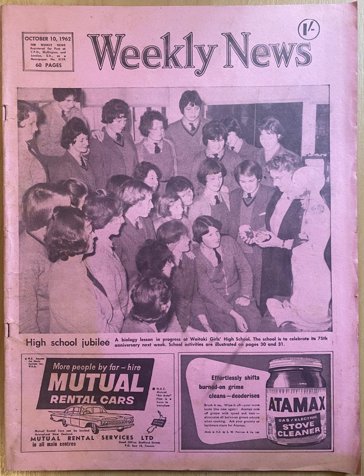 OLD NEWSPAPER: The Weekly News, No. 5159, 10 October 1962