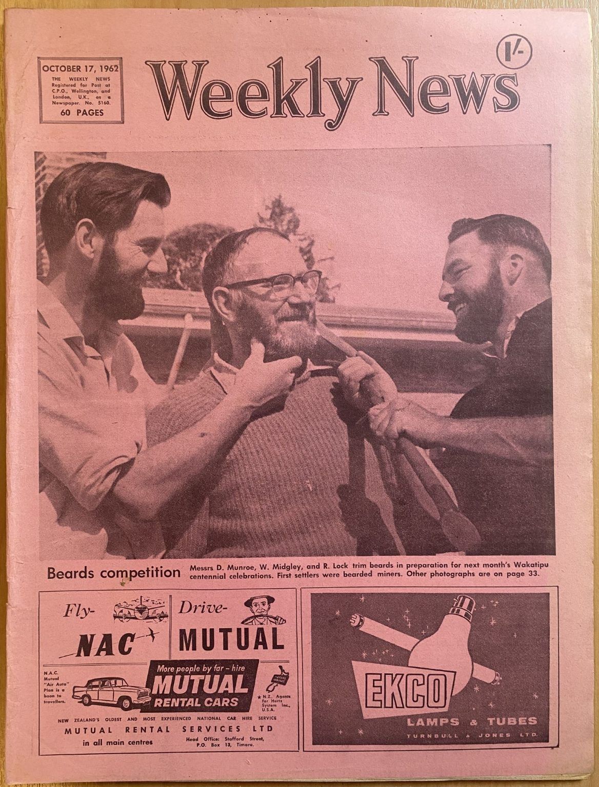 OLD NEWSPAPER: The Weekly News, No. 5160, 17 October 1962