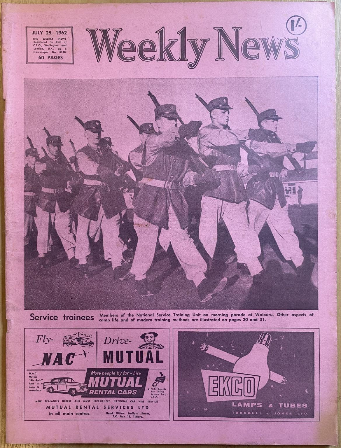 OLD NEWSPAPER: The Weekly News, No. 5148, 25 July 1962