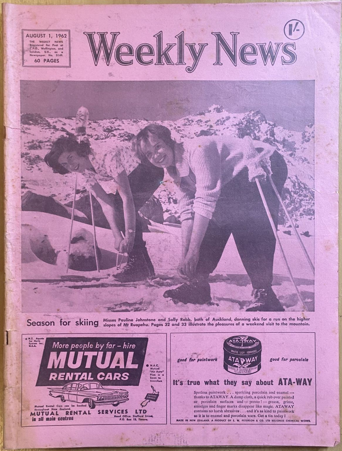 OLD NEWSPAPER: The Weekly News, No. 5149, 1 August 1962